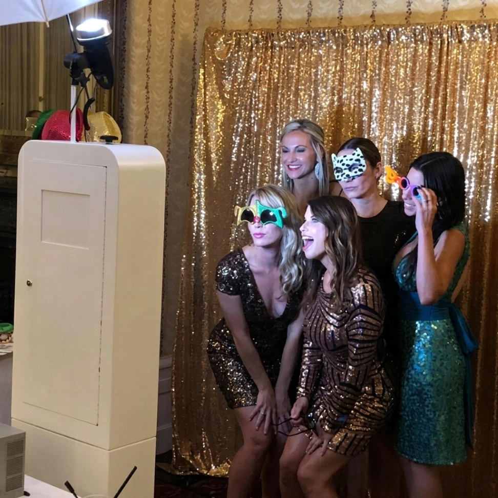 Diamond package photo booth rental for Kenner LA weddings and galas, the full-service photo experience